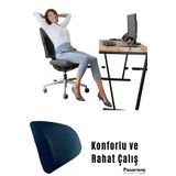 OverPazar Lüx Ortopedik Sırt Minderi Araç Koltuk Sandalye Bel Yastığı Bel Desteği Bel Minderi