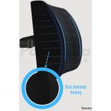 Overpazar Sırt Yastığı Sırt Minderi Sandalye Yastığı Koltuk Sırt Minderi Ortopedik Minder Bel Minderi 33x35 CM Siyah Siyah siyah