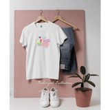 Oversize Alternatif Periyodik Tablolar Kimya Tasarımlı Unisex T-Shirt - Beyaz