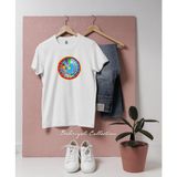 Oversize Alternatif Periyodik Tablolar Spiral Kimya Tasarımlı Unisex T-Shirt - XL - Beyaz