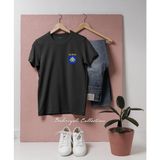 Oversize Avrupa Birliği Askeri Personeli Tasarımlı Unisex T-Shirt - Siyah