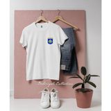 Oversize Avrupa Birliği Askeri Personeli Tasarımlı Unisex T-Shirt - XL - Beyaz