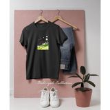 Oversize Bicycle Racing Green Tasarımlı Unisex T-Shirt - Siyah
