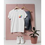 Oversize Bilardo Topları Cepcep Tasarımlı Unisex T-Shirt - Beyaz