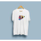 Oversize Bilardo Topları Unisex T-Shirt - XL - Beyaz