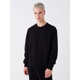 Oversize Bisiklet Yaka Uzun Kollu Erkek Sweatshirt - Dropsuz - New Black