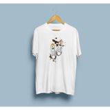 Oversize Converce Ayakkabı Tasarım Unisex T-Shirt - L - Beyaz