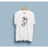 Oversize Converce Ayakkabı Tasarım Unisex T-Shirt - XL - Beyaz