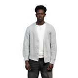 Oversize Crop Model V Yaka Düğme Kapamalı Örgü Hırka