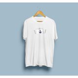 Oversize Denizci Şapkası Tasarım Unisex T-Shirt - XL - Beyaz