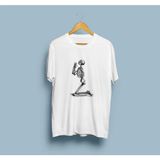Oversize Dua Eden Insan Iskeleti Unisex T-Shirt - Beyaz