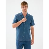 Oversize Erkek Gömlek K.kol - Denim