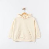 Oversıze Eşofman Theme Kapşonlu Sweatshırt - Bej - 9 - 12 Ay