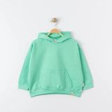 Oversıze Eşofman Theme Kapşonlu Sweatshırt - Mint - 2 - 3 Yaş