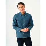 Oversize Fit Erkek Ceket - Denim - XL