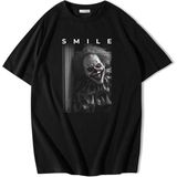 Oversize Halloween Clown T-Shirt - Siyah