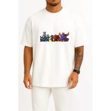 Oversize Imaginators Skylanders Superchargers Göğüs Tasarımlı Unisex T-Shirt