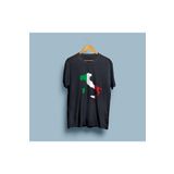 Oversize Italy / İtalya Haritası ve Bayrağı unisex T-shirt