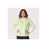Oversize Kanguru Cepli Kapüşonlu Sweatshirt Uçuk Yeşil M