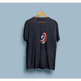 Oversize Kaptan Amerika Kalkanı Tasarım Unisex T-Shirt - Siyah