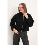 Oversize Kaşe Siyah Mont BGD0728 - L