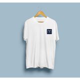 Oversize Kayı Boyu Bayrağı Simgeli Unisex T-Shirt - Beyaz