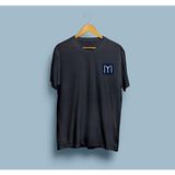Oversize Kayı Boyu Bayrağı Simgeli Unisex T-Shirt - XL - Siyah