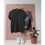 Oversize Komando Yazı Tasarımlı Unisex T-Shirt - XL - Siyah