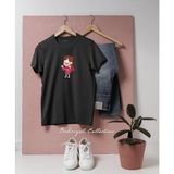 Oversize Mabel Pines Dipper Pines Tasarımlı Unisex T-Shirt - Siyah