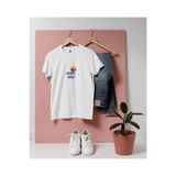 Oversize Mini Dalgıç Market Arabası ve Büyük Balık tasarım unisex T-shirt