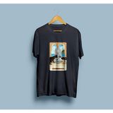 Oversize Mistik Kediler Tarot Kart Baskılı Unisex T-Shirt - XL - Siyah
