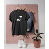 Oversize Paraşütlü Sat Komandosu Tasarımlı Unisex T-Shirt - Siyah