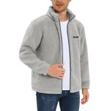 Oversize Peluş Sweatshirt Erkek Polar Sweatshirt Erkek Sweatshirt OVERSIZE-PELUSS (Gri, L)