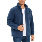 Oversize Peluş Sweatshirt Erkek Polar Sweatshirt Erkek Sweatshirt OVERSIZE-PELUSS (İndigo, L)