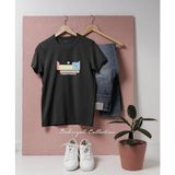 Oversize Periyodik Tablo Kimyasal Element Tasarımlı Unisex T-Shirt - Siyah