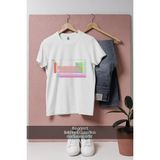 Oversize Periyodik Tablo Tasarımlı Unisex T-Shirt - Beyaz - XL
