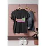 Oversize Periyodik Tablo Tasarımlı Unisex T-Shirt