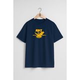 Oversize Sat - Sualtı Taaruz Komandosu Göğüs ve Sırt Tasarımlı Unisex T-Shirt - Lacivert
