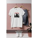 Oversize Sons Of Anarchy Series Tasarımlı Unisex T-Shirt - Beyaz