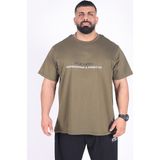 Oversize - Tshirt Inside You Erkek Rahat Kalıp Sporcu Tişört - Fitness & Spor Giyim - %100 Pamuklu Kumaş - 2XL - Yeşil