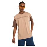 Oversize tşört düz yaka%100 pamuk (KREM KAHVE İNSPRE, XXL)