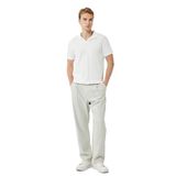 Oversize Viskon Cep Detaylı Rayon Pileli Kumaş Pantolon