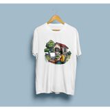Oversize Yazılımcı Bilgisayar Ağaç ve Ev Tasarım Unisex T-Shirt - Beyaz