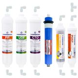 OverWater Kapalı Kasa Su Arıtma Cihazı 6 lı Inline Filtresi Seti 10 Aşamalı Özel Sarım Membran Filtre