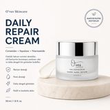 O’VES Daily Repair Cream | Ceramides, Squalane ve Niacinamide İçeren Bariyer Destekleyici Günlük Yüz Kremi
