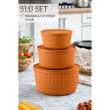 Ovio Ev&Yaşam Saklama Kabı 3'lü Set 1550 - 1000 - 550ml Depolama Kutusu - Gıda Çerezlik Hobi Çok Amaçlı Box