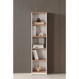 OVİS HOME MD 09 5 RAFLI KİTAPLIK SEPET CEVİZ VE BEYAZ