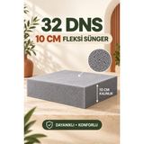 Ovisco 32 Dns 10 cm Fleksi Sünger – Özel Ölçü Kesim, Koltuk Döşeme, Minder ve Yatak Pedi Süngeri - 100 × 200 cm