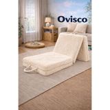 OVİSCO wellsoft Katlanabilir Yer Yatağı 3 Katlı Fermuarlı Yıkanabilir 90x190x10 cm