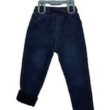 Ovit Welsoftlu Beli Lastikli Ici Polar Erkek Kişlik Kalin Pantolon - 10 Yaş - Kot Rengi
